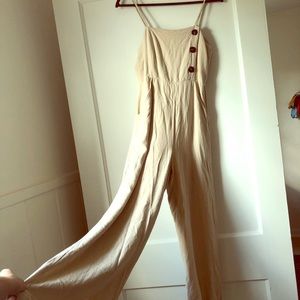 Forever 21 Tan Jumpsuit Sz S